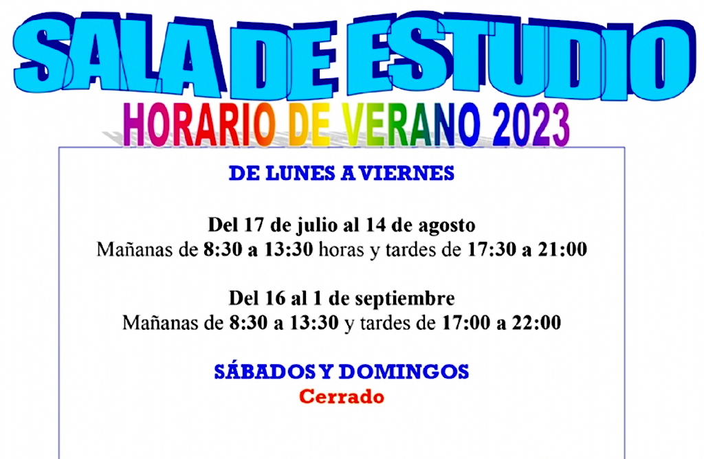 La biblioteca municipal permanecer cerrada durante el mes de agosto
